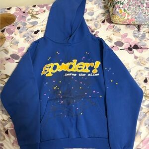 Sp5der hoodie ‘TC blue’